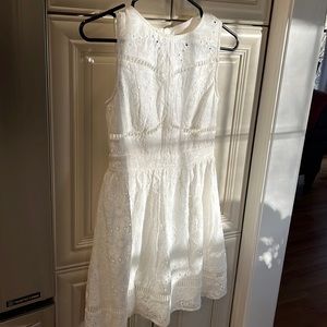 Altar’d State Cream Eyelet dress S fully lined 100% Cotton